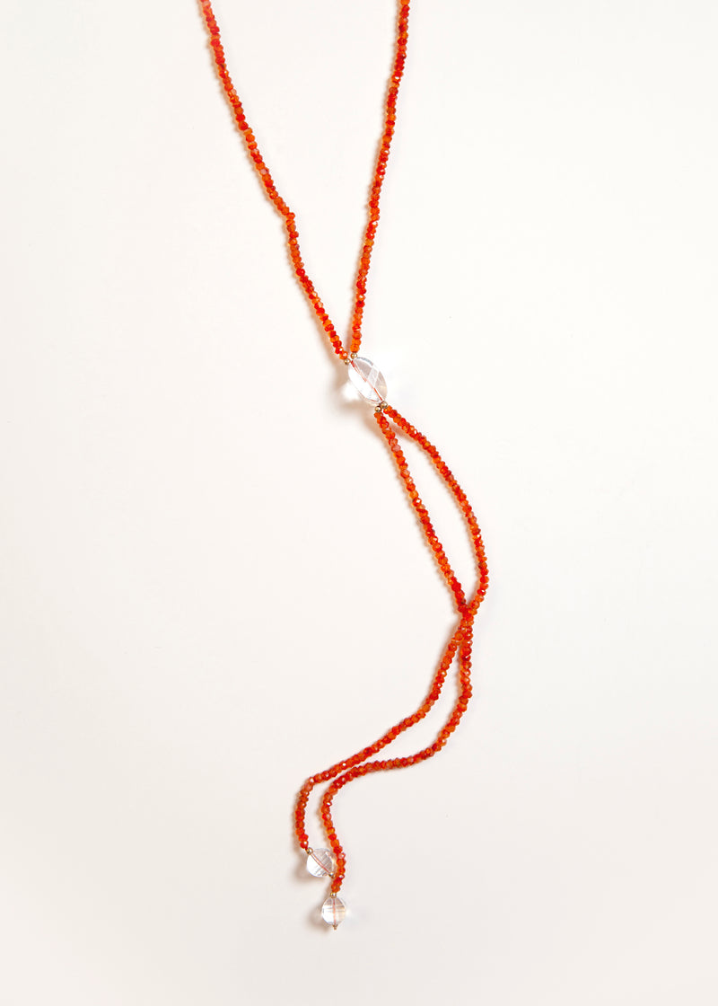 Carnelian Necklace with Orange Garnet