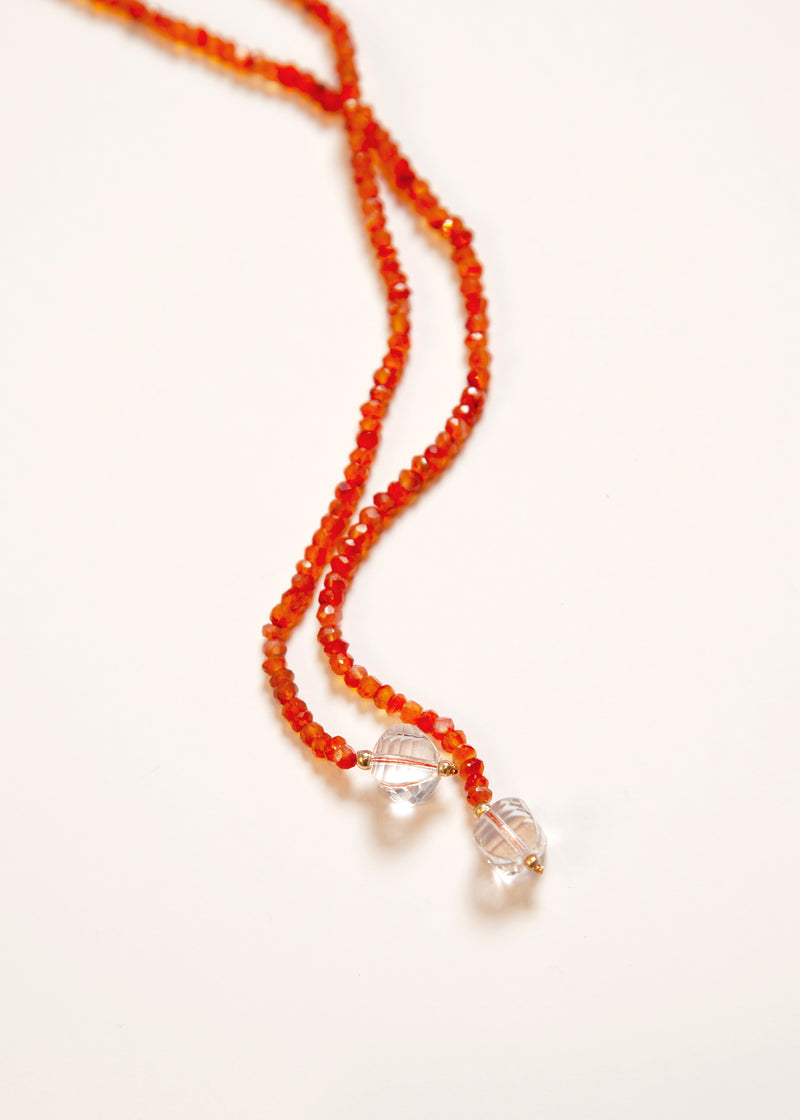 Carnelian Necklace with Orange Garnet