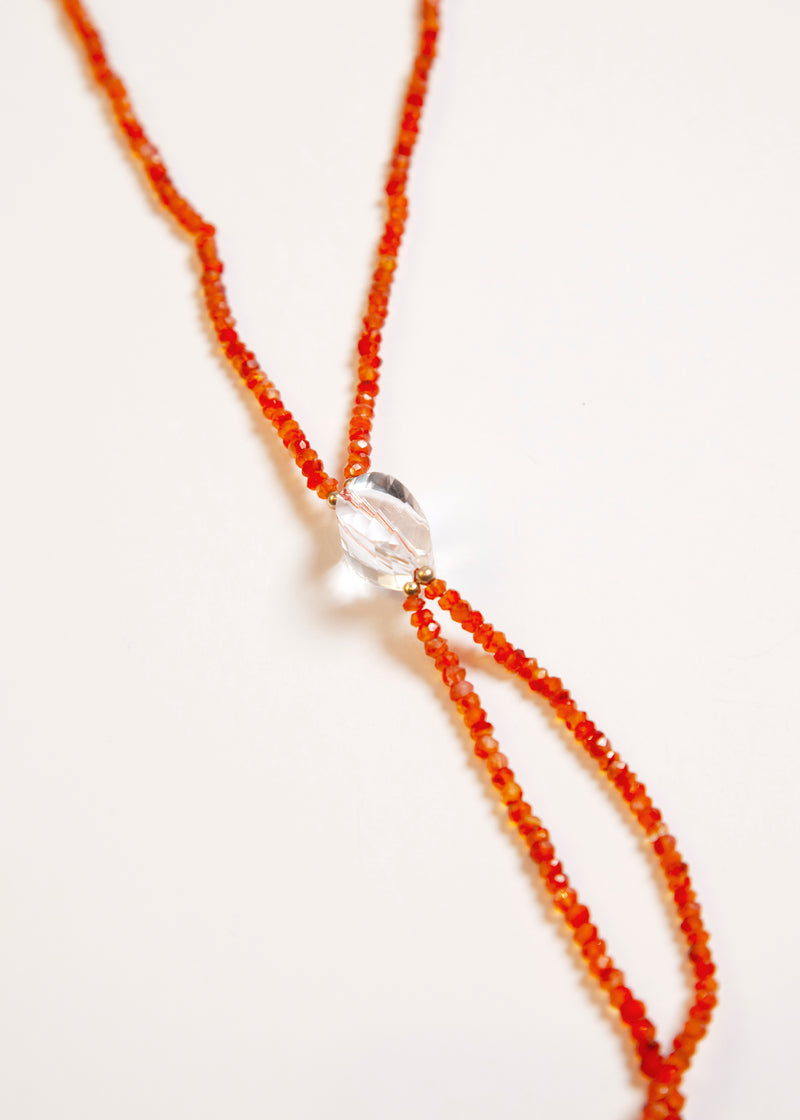 Carnelian Necklace with Orange Garnet